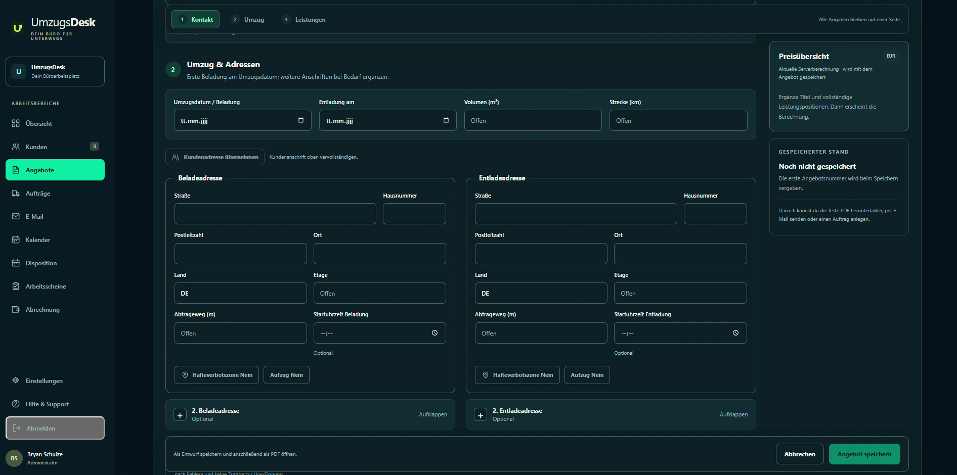 The platform for moving companies.